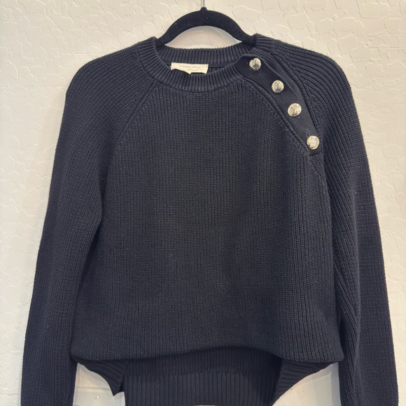 Sézane Gary Jumper Sweater – Black, Size Small, EUC - Picture 2 of 5